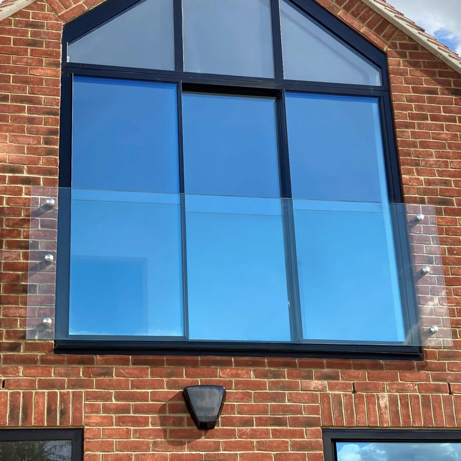 Juliet Balcony, Toughened Laminate Glass with Fittings