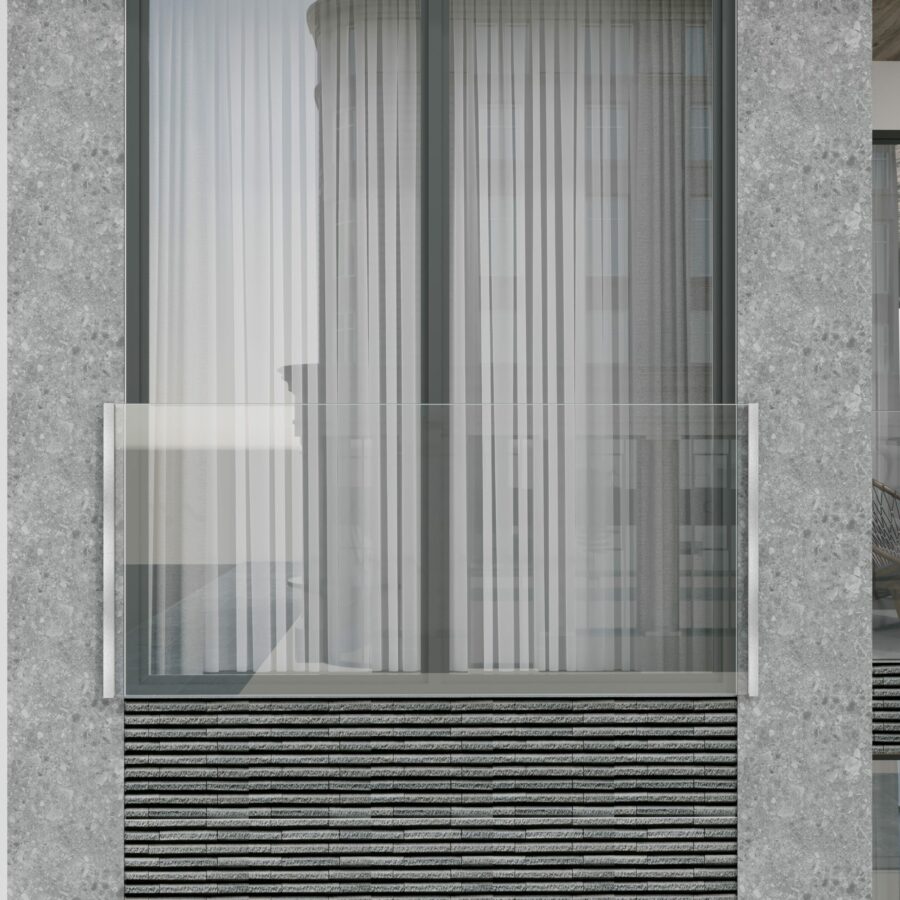 Juliet Balcony & Top Mount System (Aluminium, Anodised)