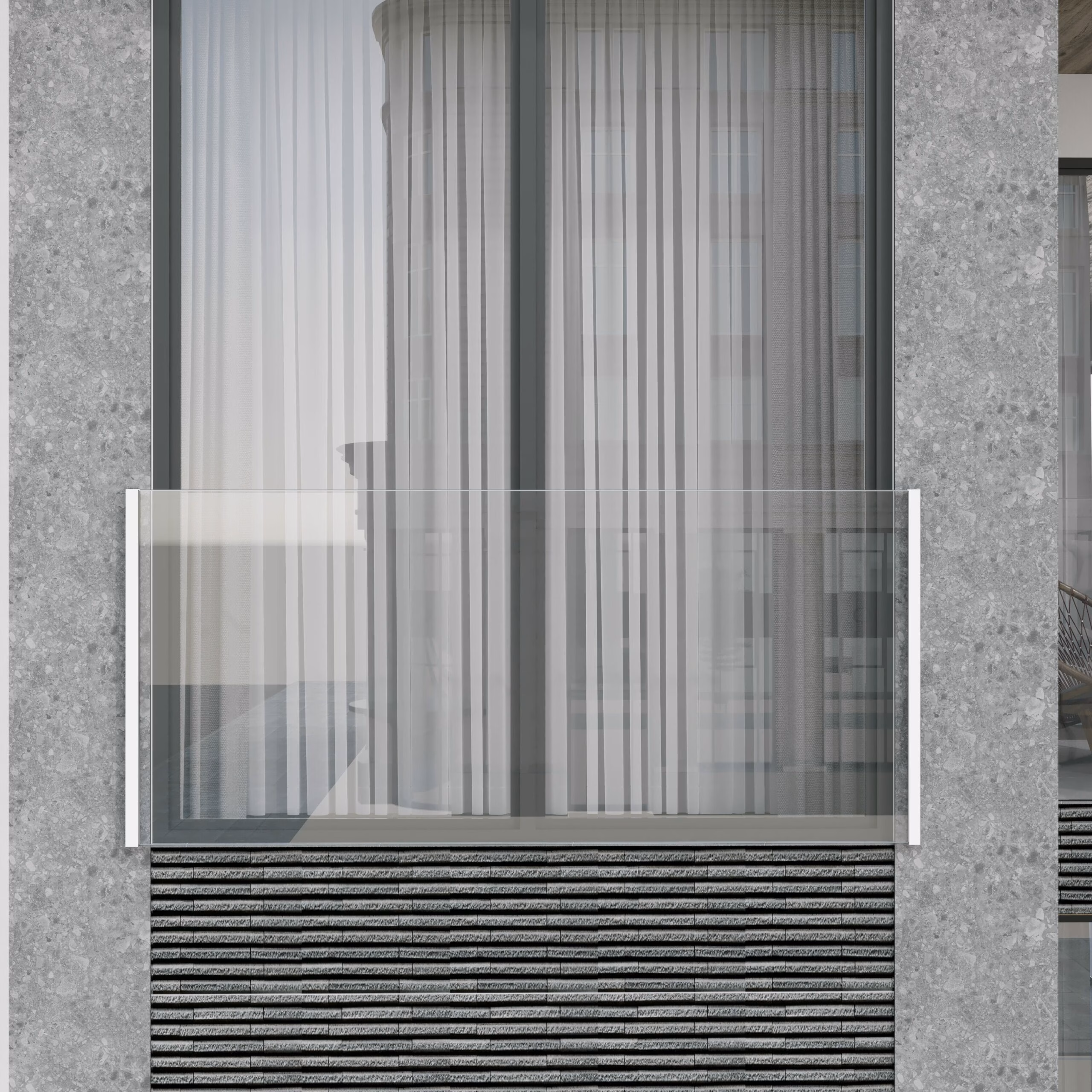 Juliet Balcony & Top Mount System (White, Grey OR Black) - Image 5