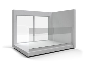 Aluminum frameless glass balustrade