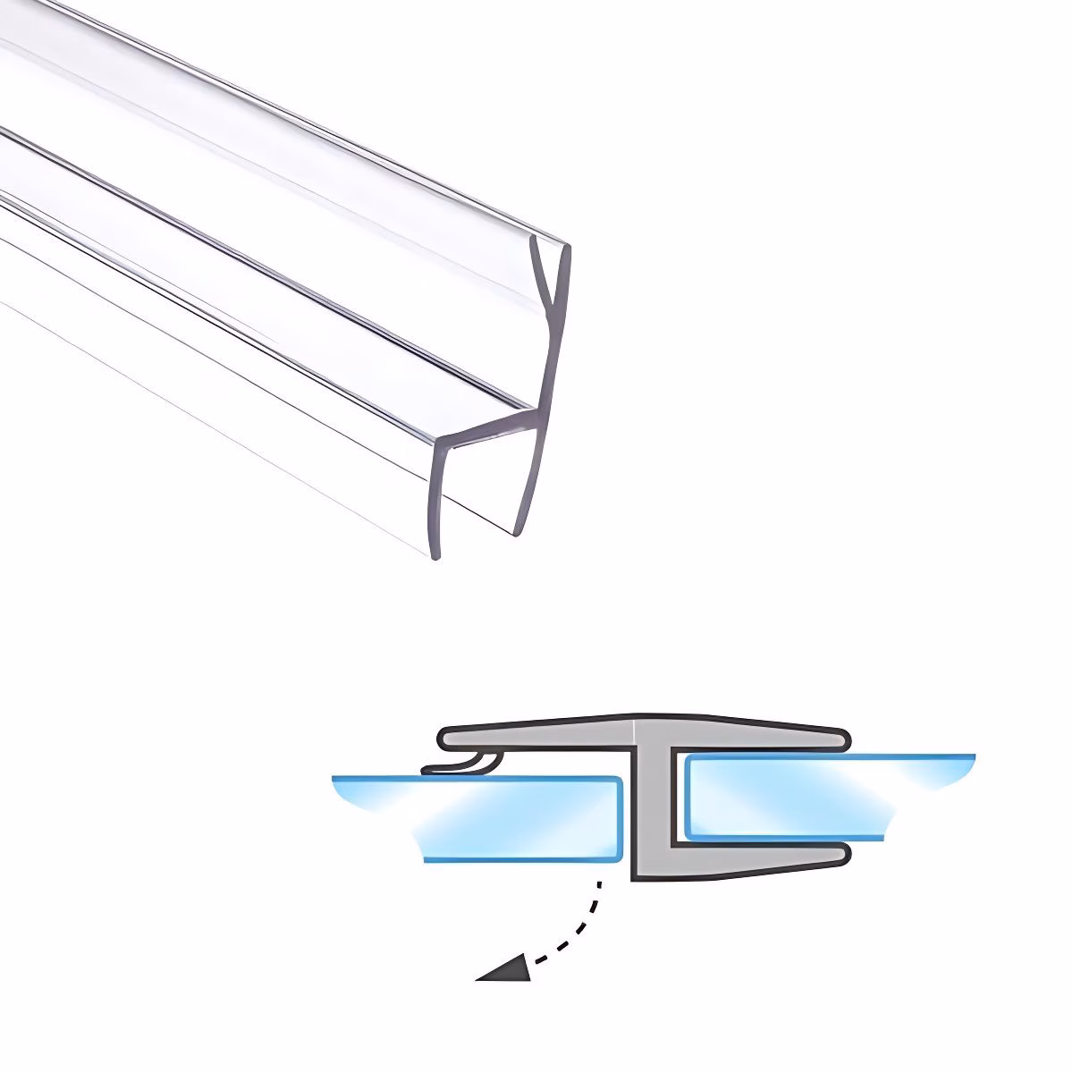 translucent glass to glass closure seals