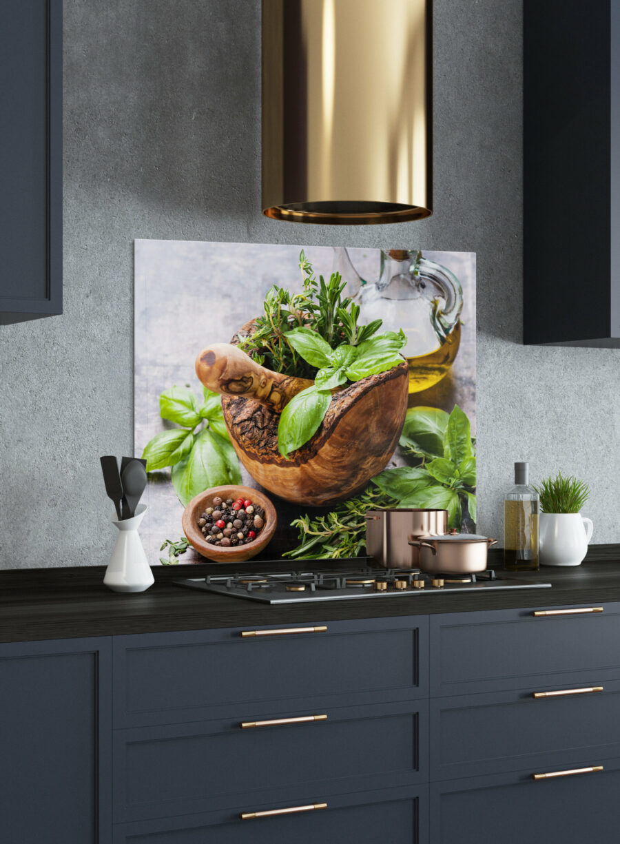 Garden Herbs Print Splashback