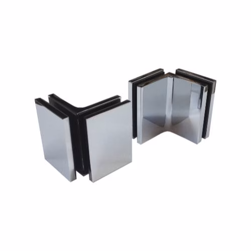 Glass to Glass 90 degree Corner Fitting Concealed Fixings