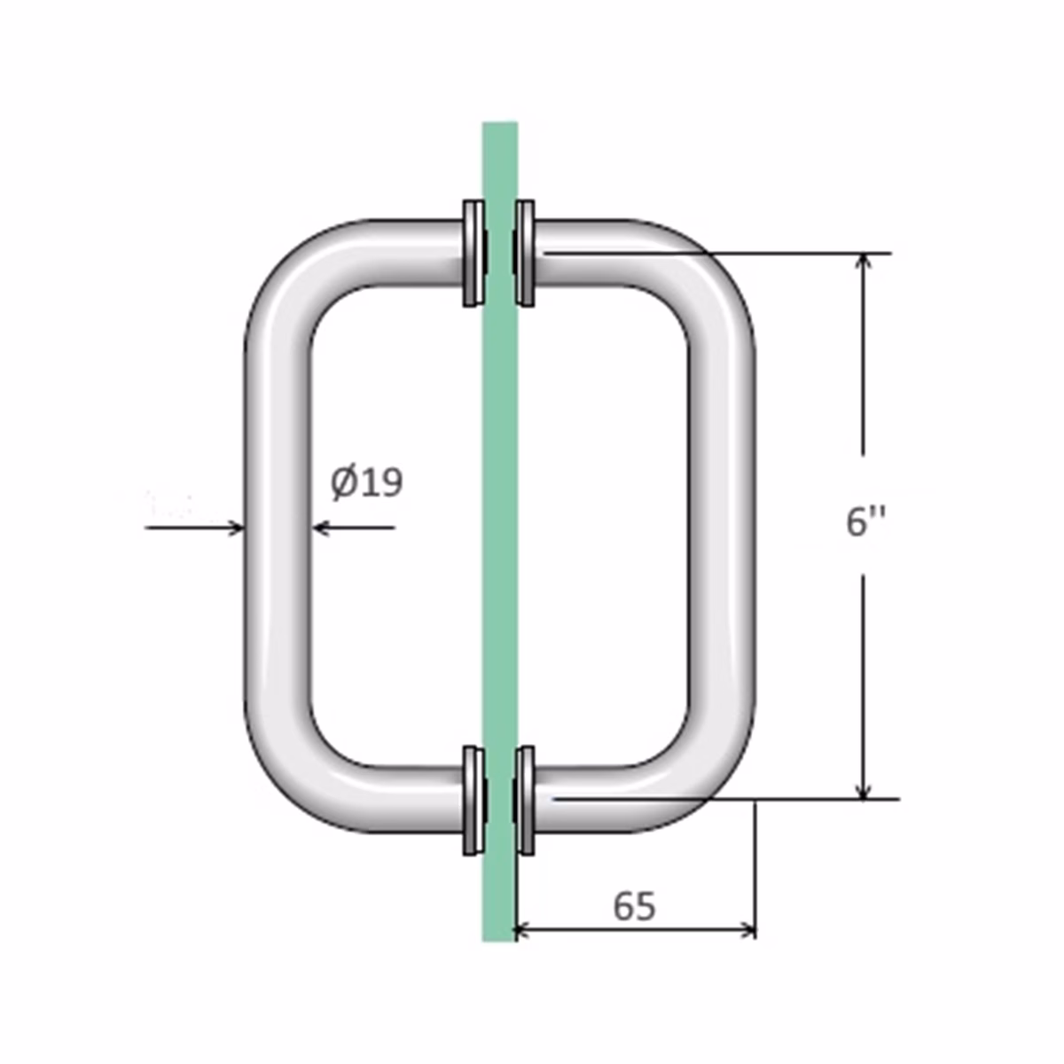 Double Sided Pull Handle - Image 2