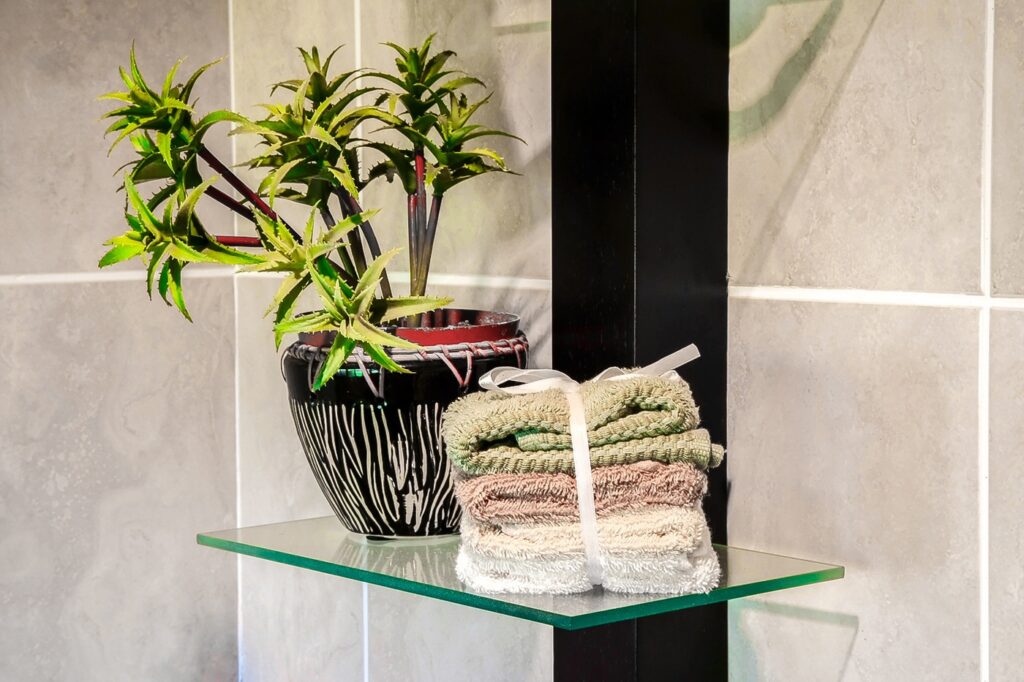 Bathroom Glass Shelves