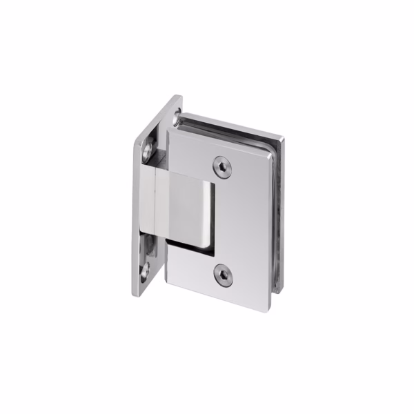 Wall Mounted Glass Door Hinge - Square Profile (Single)