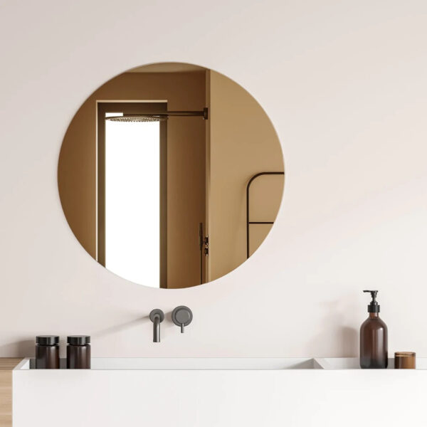 Bronze Round Mirror