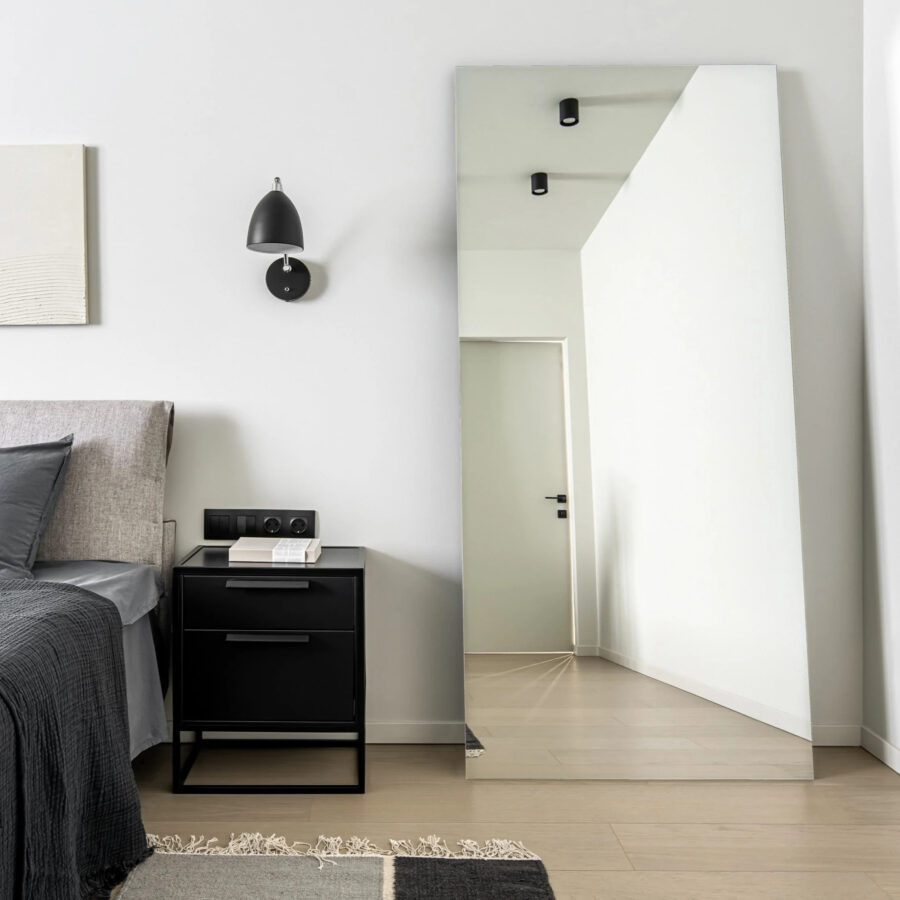 Frameless Free Standing Leaner Mirror