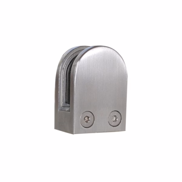 FLAT BACK D Shaped Glass Clamp for 8mm and 10mm glass