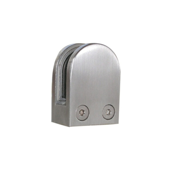 FLAT BACK D Shaped Glass Clamp for 8mm and 10mm glass
