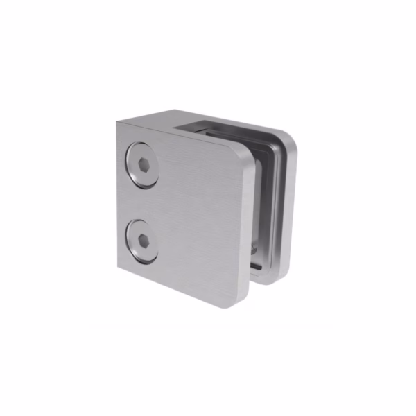 Flat Back Square Glass Clamps