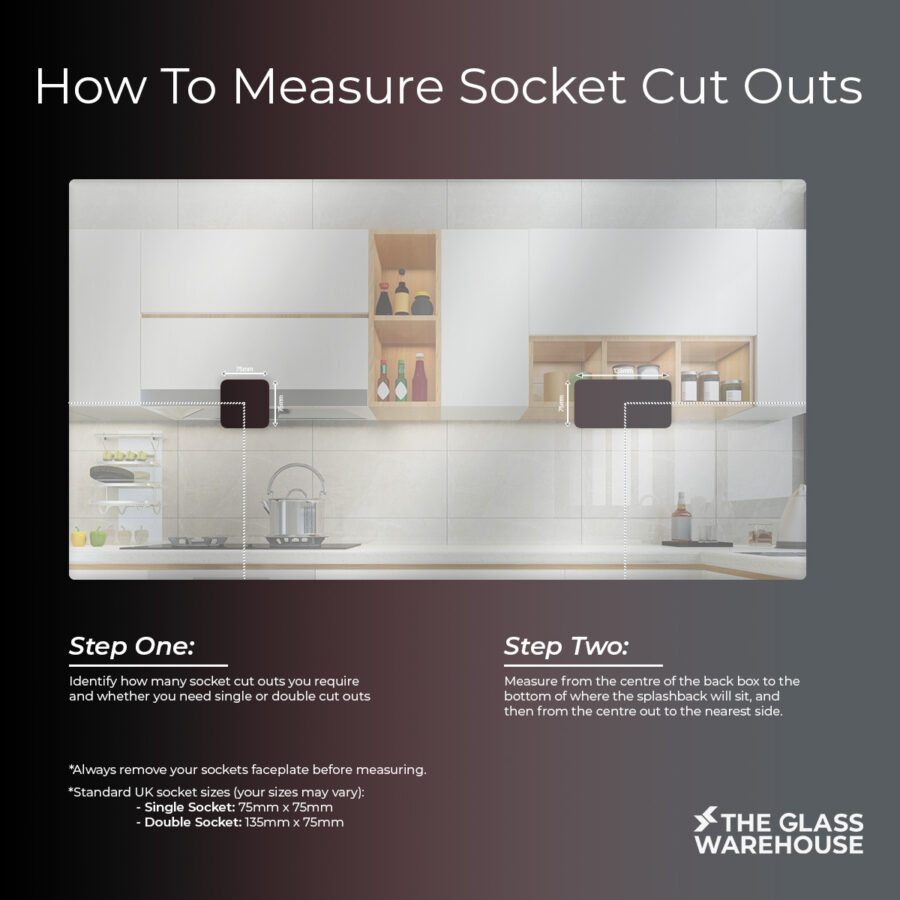 How to measure cut outs for your mirror kitchen splashback