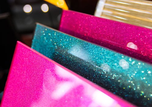 glitter kitchen splashback samples