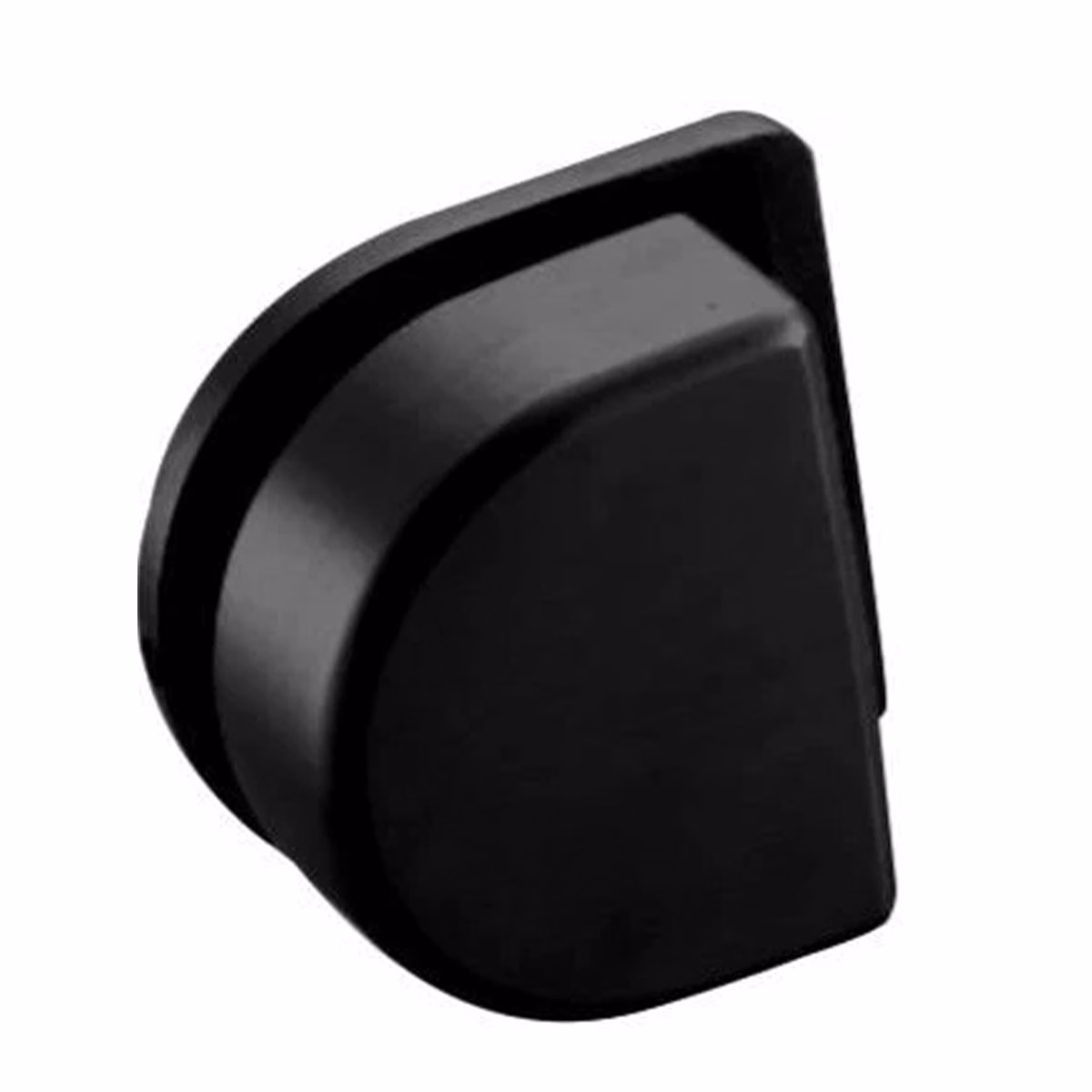Black Strike Box for Lever Latch for glass doors.