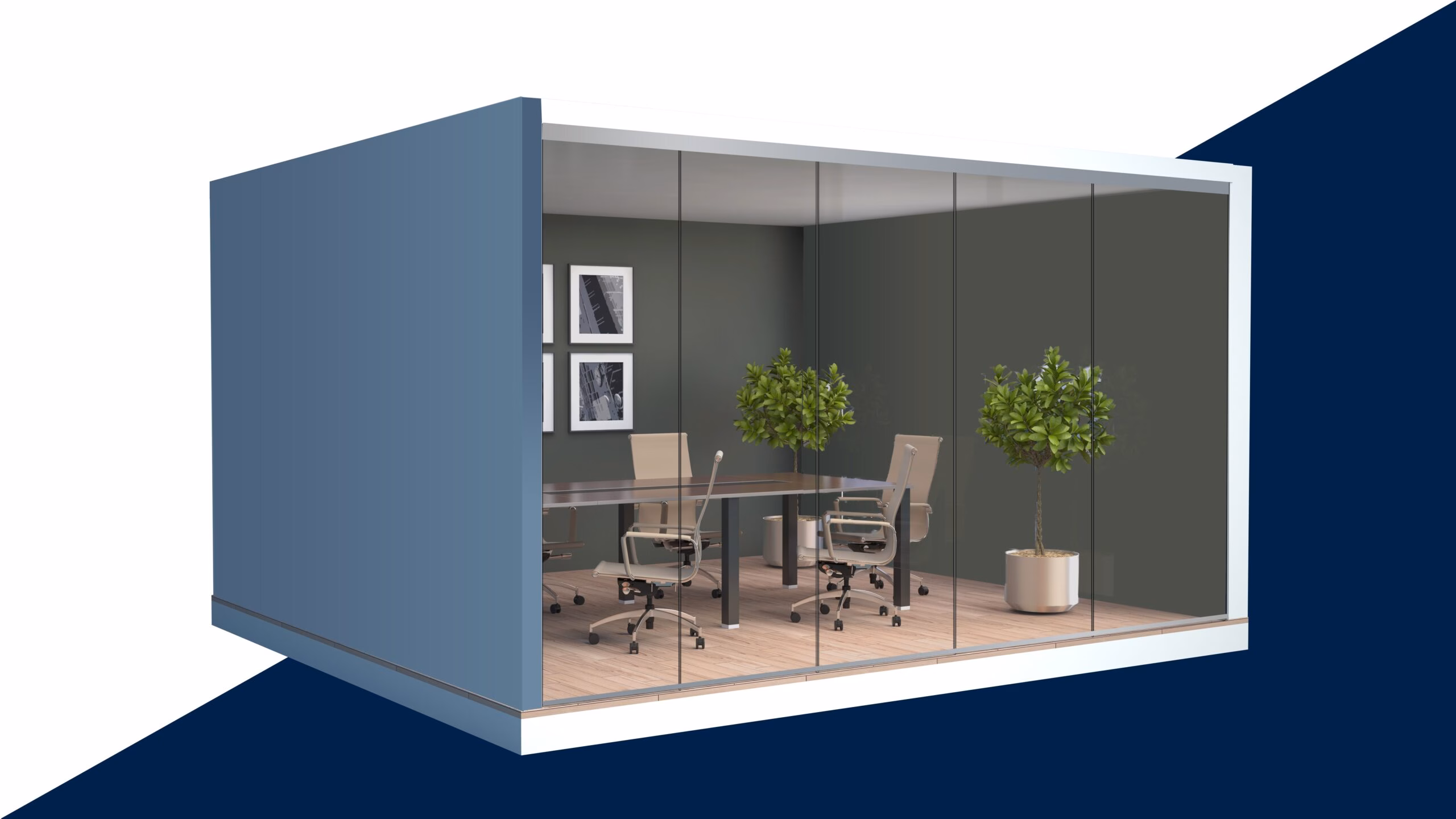 1 Side Glass Partitions