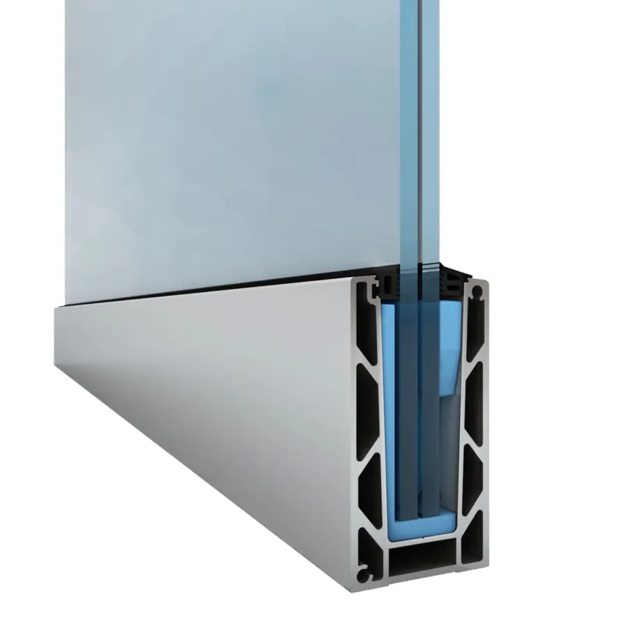 5000mm Glass Balustrade Channel for frameless glass balustrades