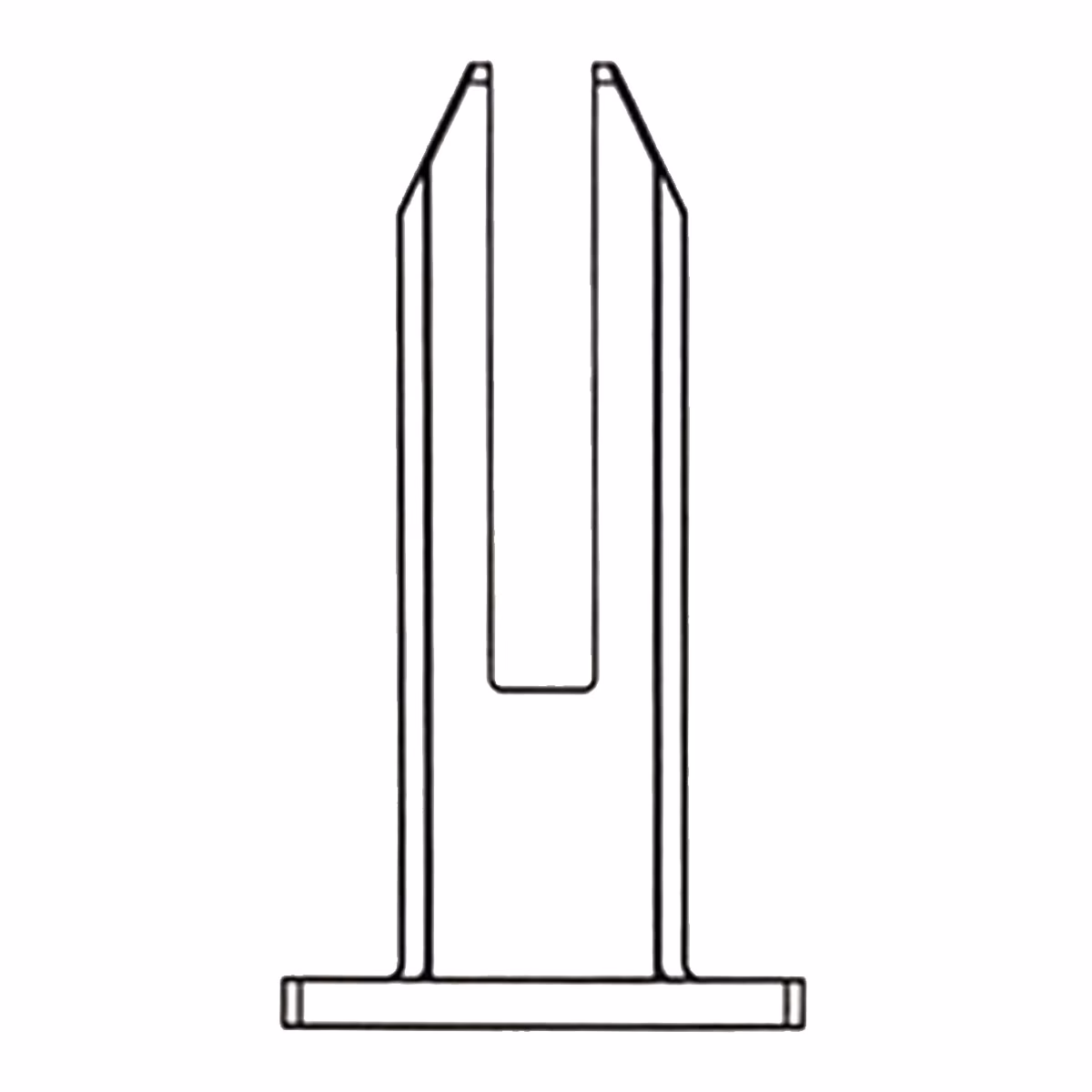 Square Floor Mounted Spigot For Glass Balustrades - Image 5