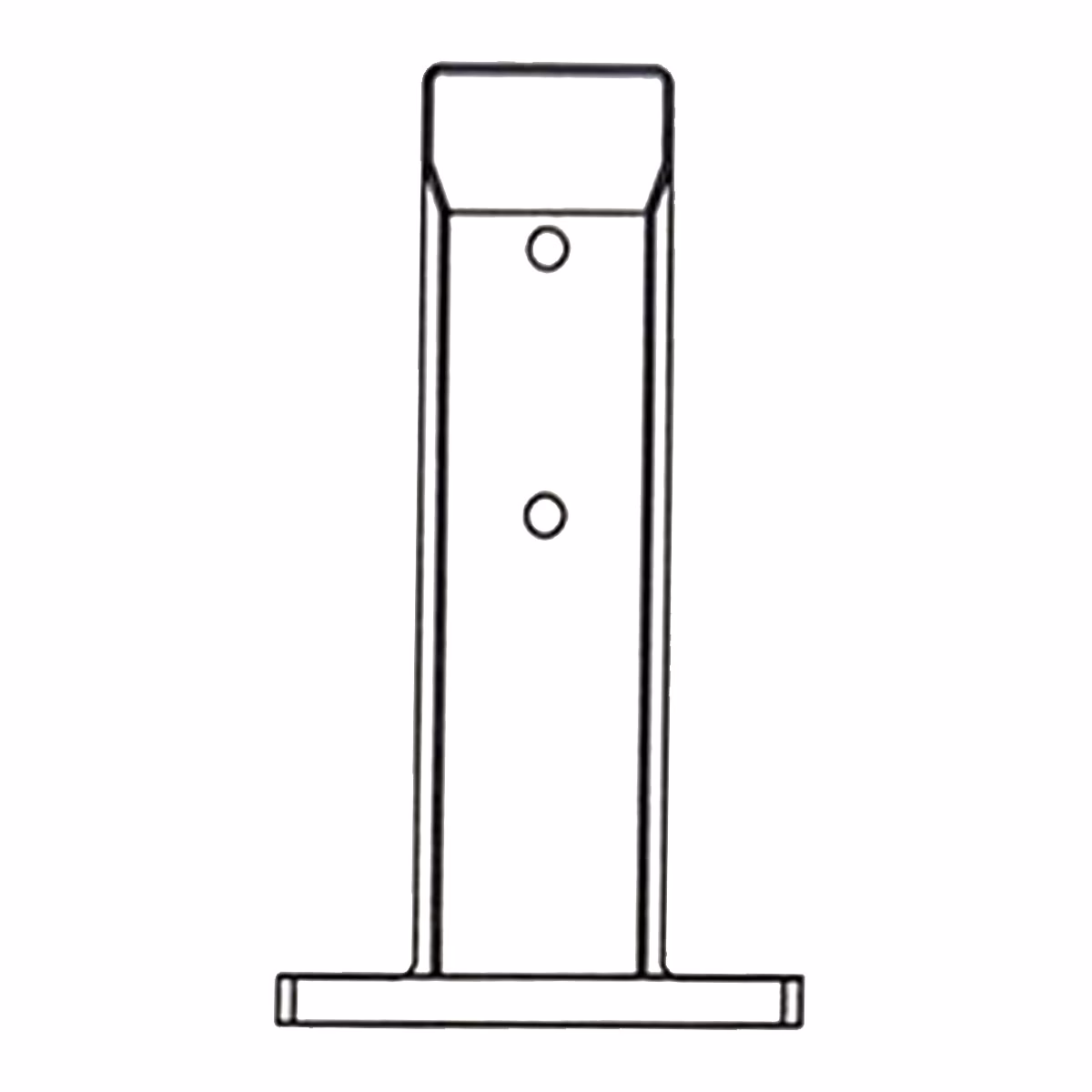 Square Floor Mounted Spigot For Glass Balustrades - Image 6