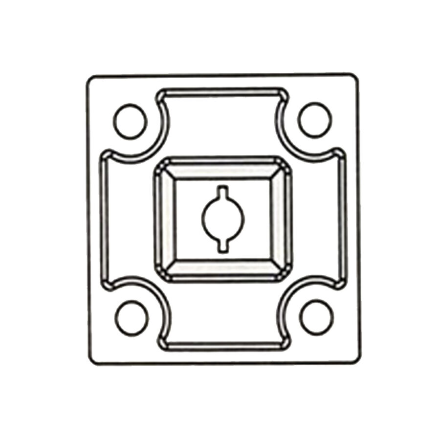 Square Floor Mounted Spigot For Glass Balustrades - Image 7