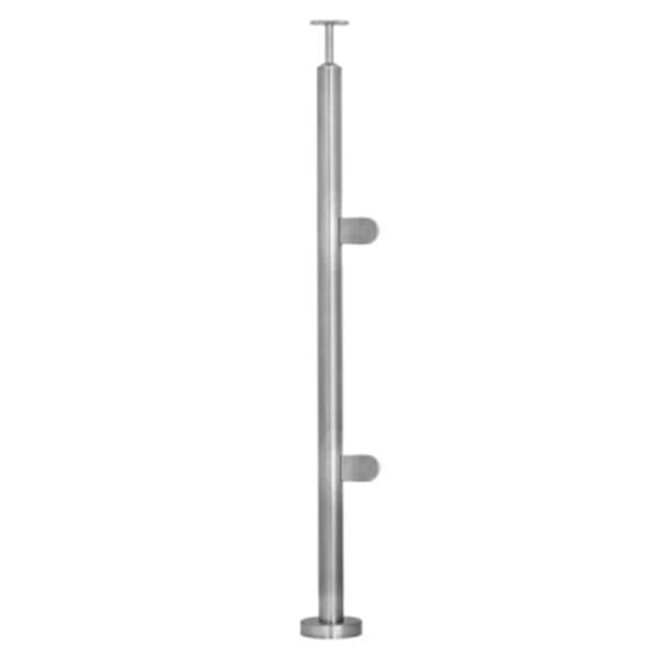 glass balustrade end pot