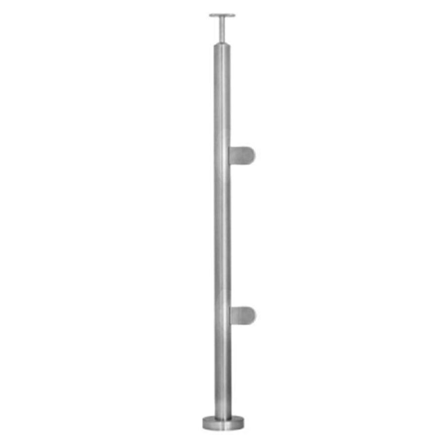 glass balustrade end pot