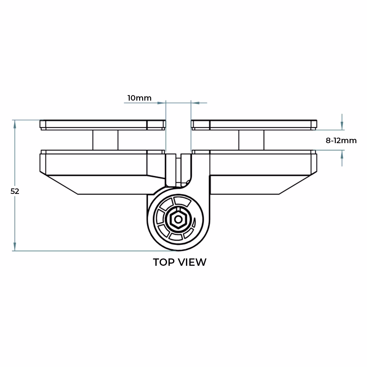 Soft Close Glass-to-Glass Balustrade Gate Hinges (Pair) - Image 6