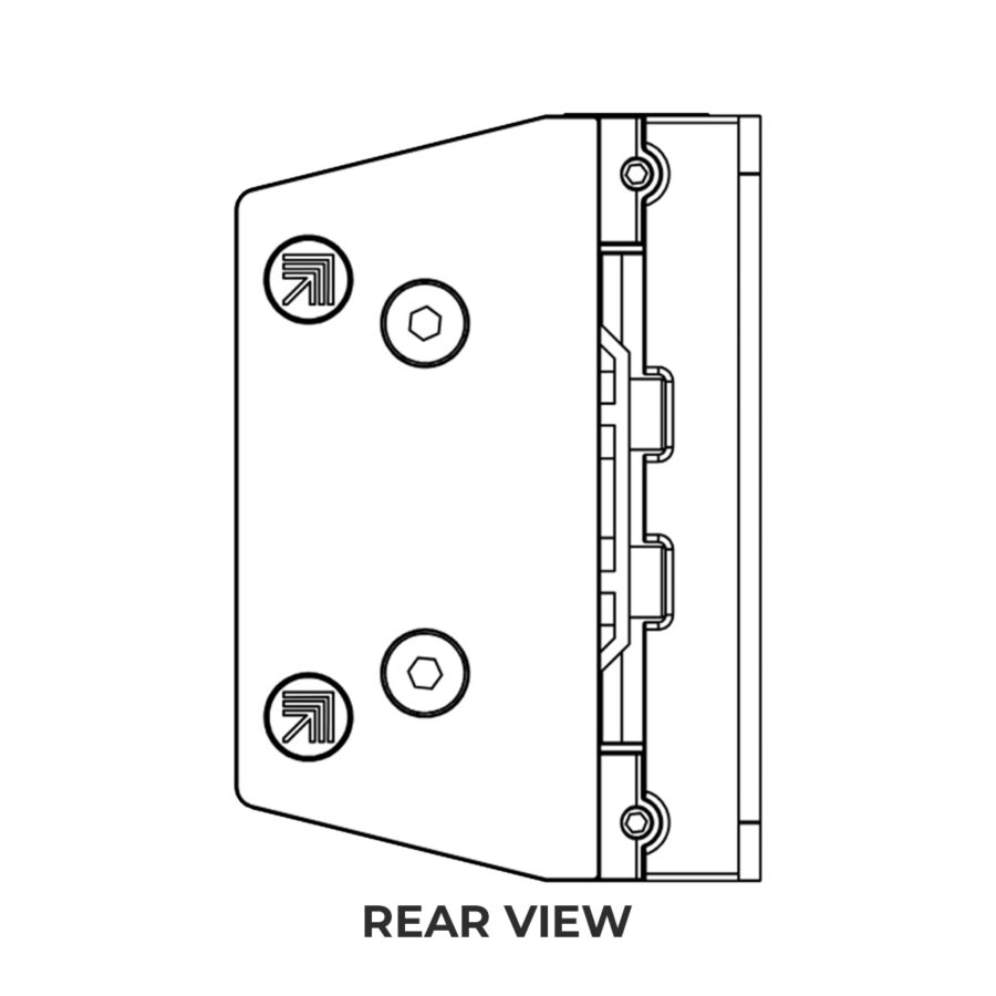 Soft Close Glass-to-Wall Balustrade Gate Hinges (Pair) - Image 4