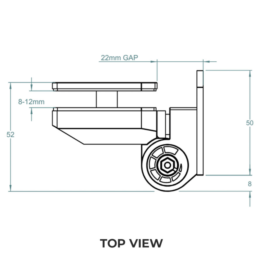 Soft Close Glass-to-Wall Balustrade Gate Hinges (Pair) - Image 6