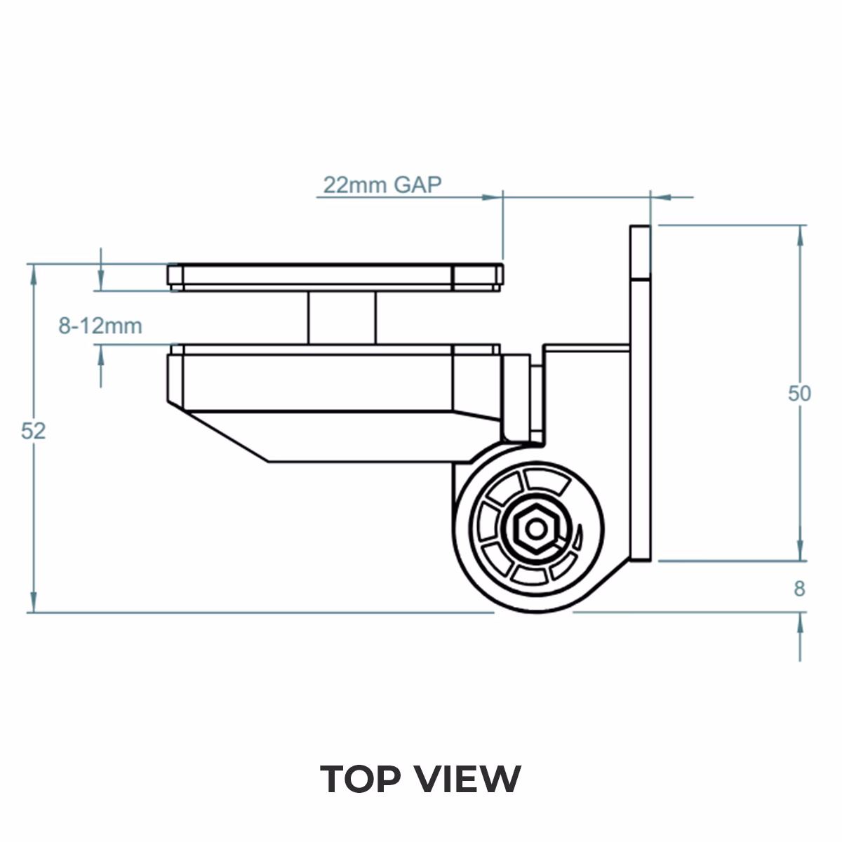 Soft Close Glass-to-Wall Balustrade Gate Hinges (Pair) - Image 6