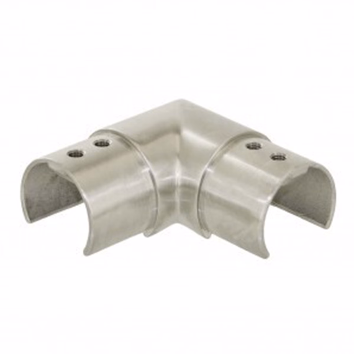 Satin Slotted 90 Degree Bend For Slotted Tube Balustrade Handrail