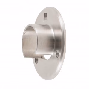 Satin Slotted Wall Plate For Slotted Tube Balustrade Handrail