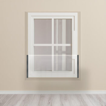 Side mounted window safety barrier - Anthracite Grey