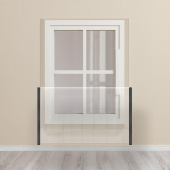 Internal Top Mount window safety barrier - Black