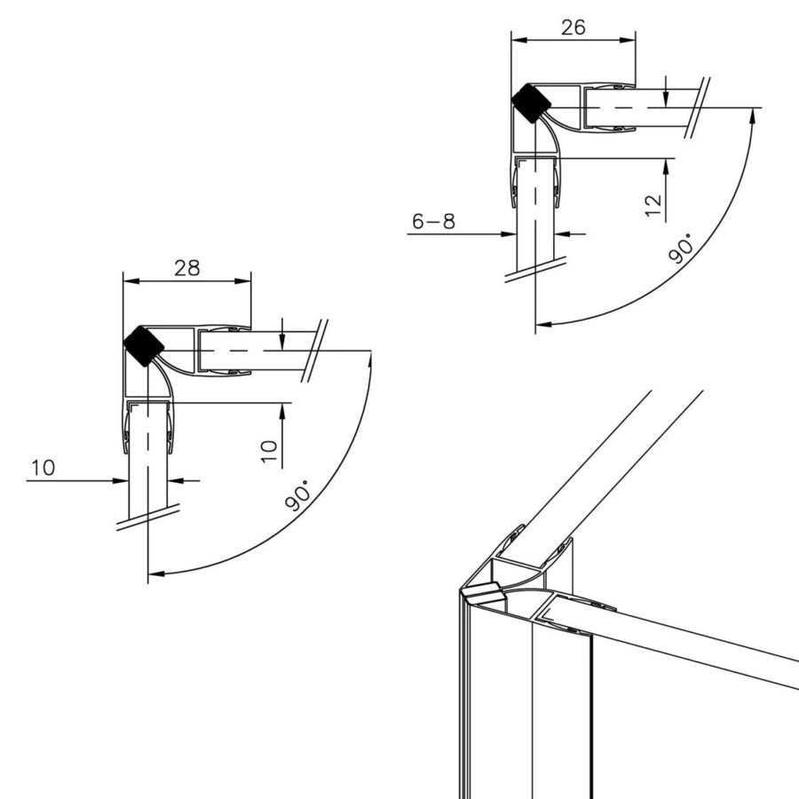 Translucent Glass to Glass Magnetic Seals - Image 4
