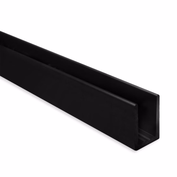 Black 2,350mm Glazing Channels – 8mm – 10mm Glass